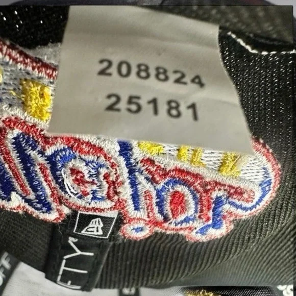 New Era 59FIFTY Major League Wild Thing Fitted Hat Size 8 Black Ricky Vaughn